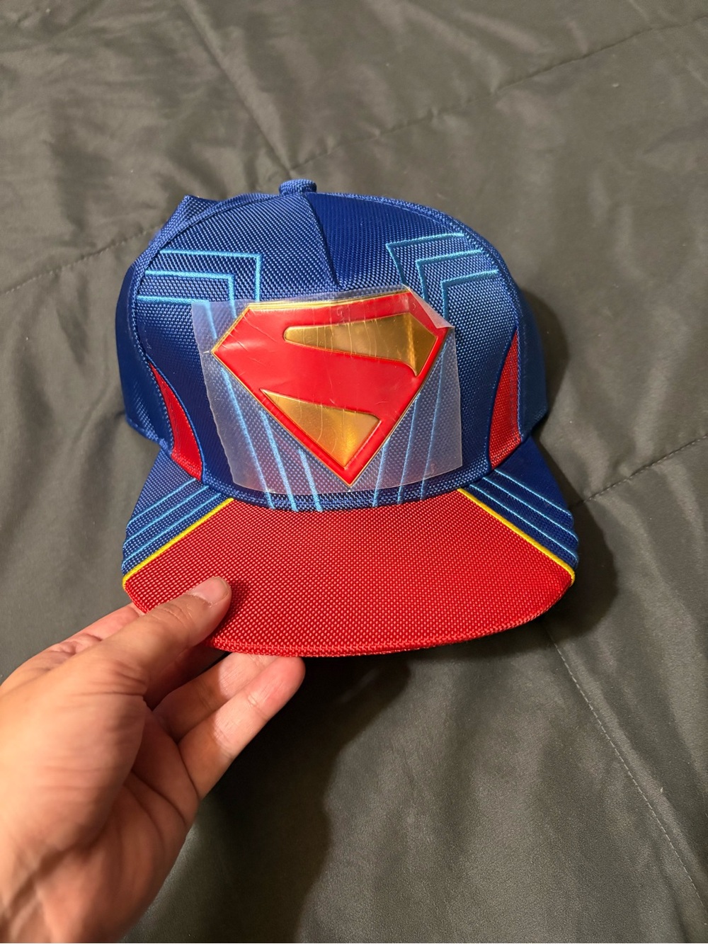 Superman Logo Blue & Red Snapback Hat